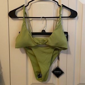 NWT Olive Green Zaful Bikini Set